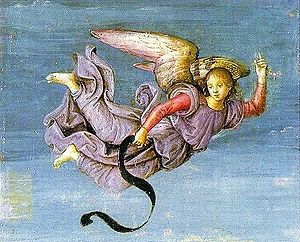 Ангел с картины Рафаэля «Воскресение Христа»